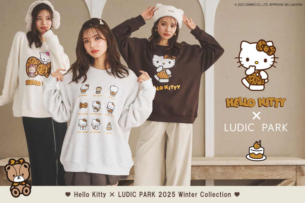 ♥ Hello Kitty × LUDIC PARK 2025 Winter Collection ♥